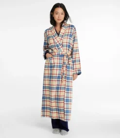 Cheap L.L.Bean "Women's Scotch Plaid Flannel Robe"