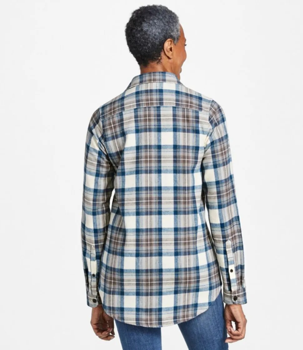 Clearance L.L.Bean "Women's Scotch Plaid Flannel Shirt, Tunic"