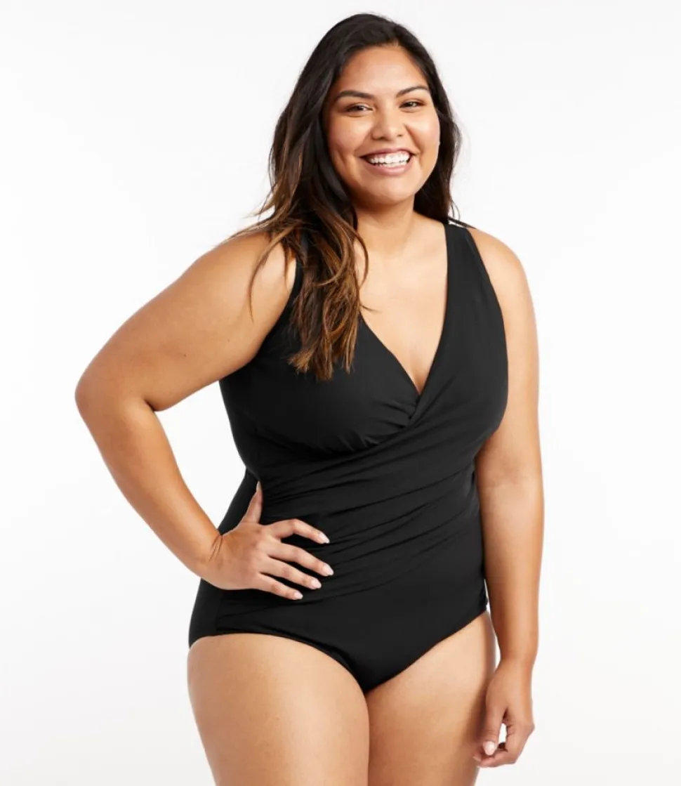 Cheap L.L.Bean "Women's Shaping Swimwear, Tanksuit" Black