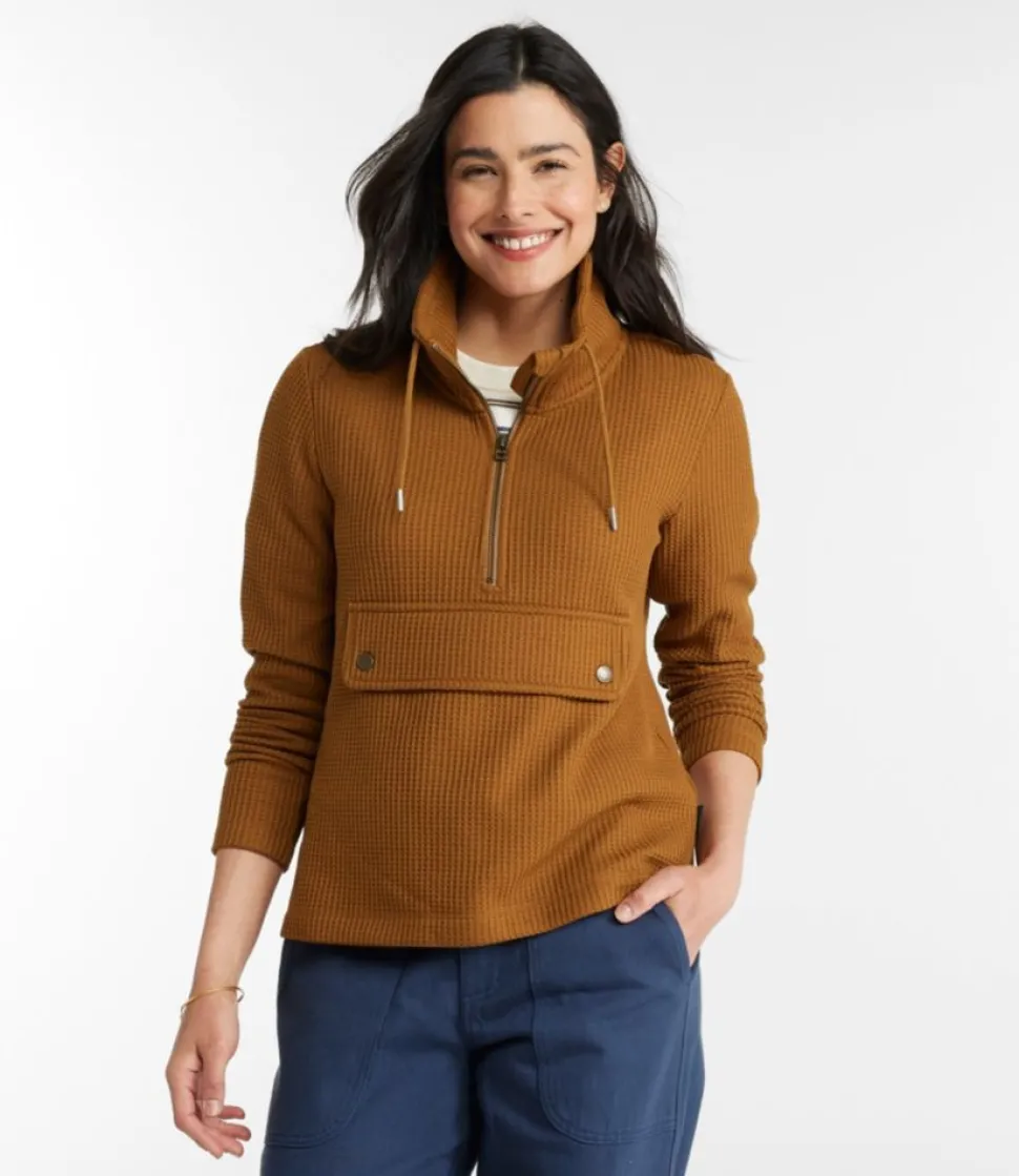 Best Sale L.L.Bean "Women's Signature Brushed-Back Waffle Anorak"