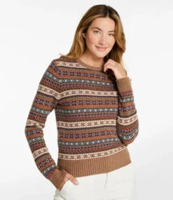 Shop L.L.Bean "Women's Signature Camp Merino Wool Sweater, Pullover Novelty"