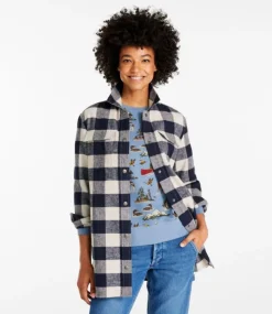 Online L.L.Bean "Women's Signature Chamois Shirt, Snap-Front Plaid"