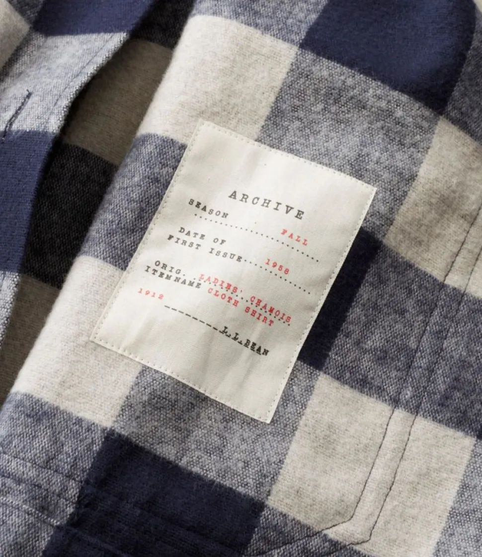 Outlet L.L.Bean "Women's Signature Chamois Shirt-Jacket, Pattern"
