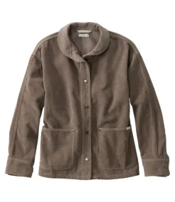 Outlet L.L.Bean "Women's Signature Corduroy Chore Shirt" FossilBrown