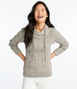 Cheap L.L.Bean "Women's Signature Cotton Funnelneck Sweater"