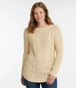 Shop L.L.Bean "Women's Signature Cotton Fisherman Tunic Sweater"