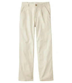 Cheap L.L.Bean "Women's Signature Easy-Cotton Pleated Chinos, Ankle"