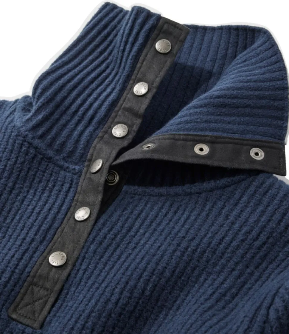 Shop L.L.Bean "Women's Signature Mountain Ash Quarter-Snap Sweater"