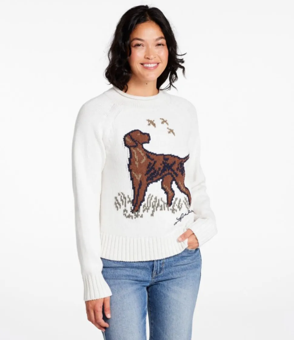Flash Sale L.L.Bean "Women's Signature Original Cotton Sweater, Rollneck Novelty"