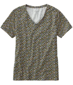 Clearance L.L.Bean "Women's Signature Rangeley Cotton Tee, V-Neck"