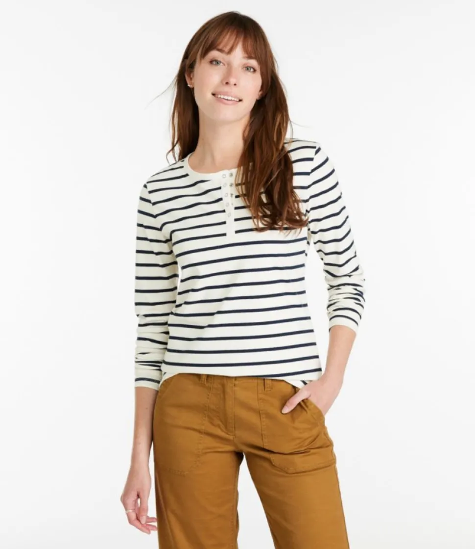 Flash Sale L.L.Bean "Women's Signature Rangeley Cotton Tee, Henley"