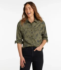Cheap L.L.Bean "Women's Signature Soft Poplin Shirt, Novelty"