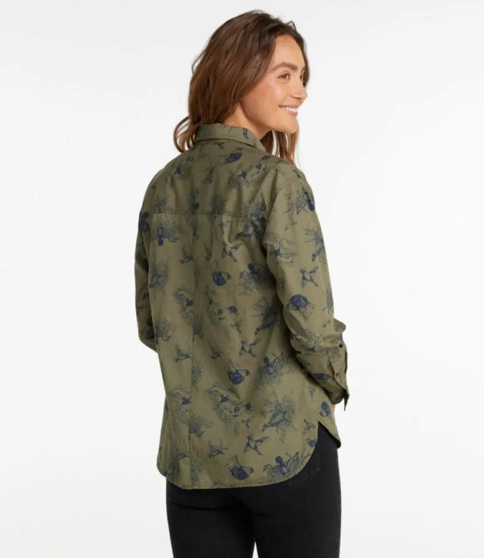 Cheap L.L.Bean "Women's Signature Soft Poplin Shirt, Novelty"