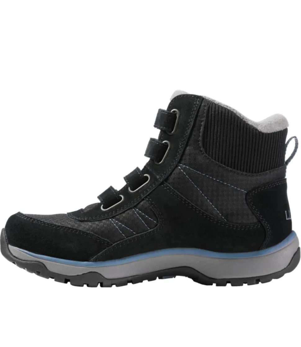 Online L.L.Bean "Women's Snow Sneaker 5 Boots, Hook-and-Loop" Black/Slate