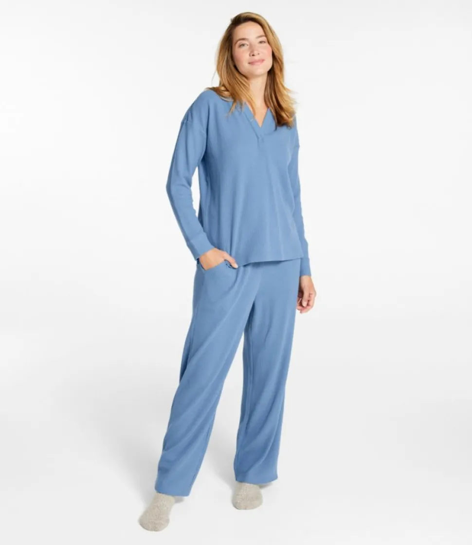 Cheap L.L.Bean "Women's Soft Waffle Sleep Set"