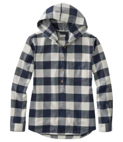 Shop L.L.Bean "Women's Soft-Brushed Flannel Hoodie"