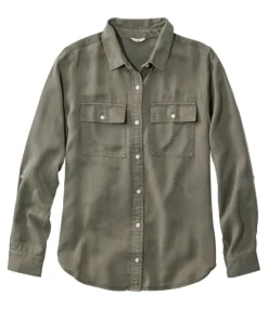 Clearance L.L.Bean "Women's Soft-Washed Tencel Utility Shirt"