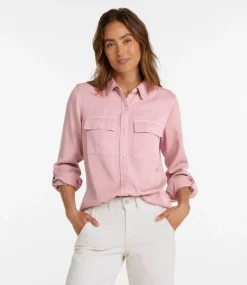 Clearance L.L.Bean "Women's Soft-Washed Tencel Utility Shirt"