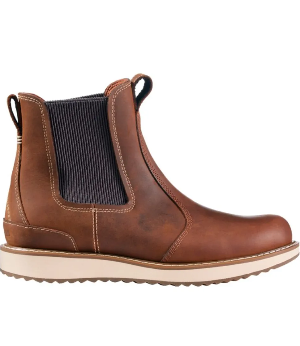 Cheap L.L.Bean "Women's Stonington Chelsea Boots, Leather" DarkOakwood
