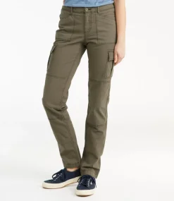 Clearance L.L.Bean "Women's Stretch Canvas Cargo Pants, Mid-Rise Straight-Leg"