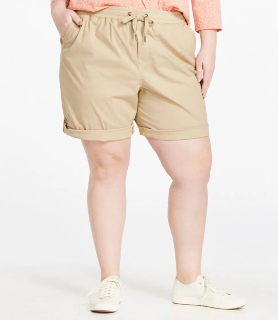 Online L.L.Bean "Women's Stretch Ripstop Pull-On Shorts"