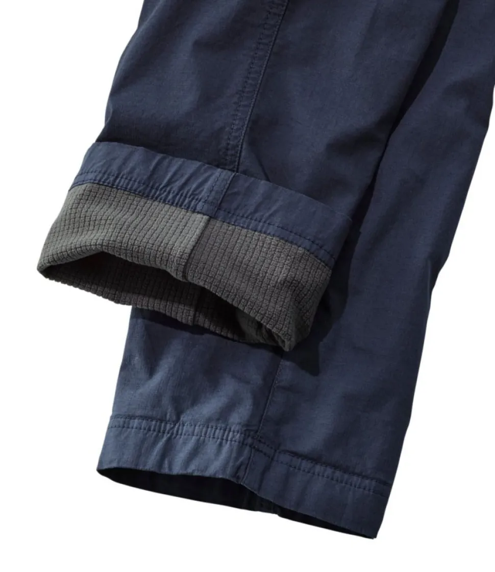 Online L.L.Bean "Women's Stretch Ripstop Pull-On Pants, Slim-Leg Fleece-Lined"
