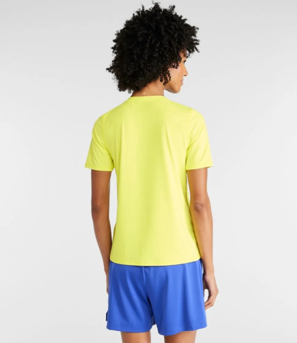 Shop L.L.Bean "Women's SunSmart® UPF 50+ Sun Shirt, Short-Sleeve Graphic" CobaltKatscript