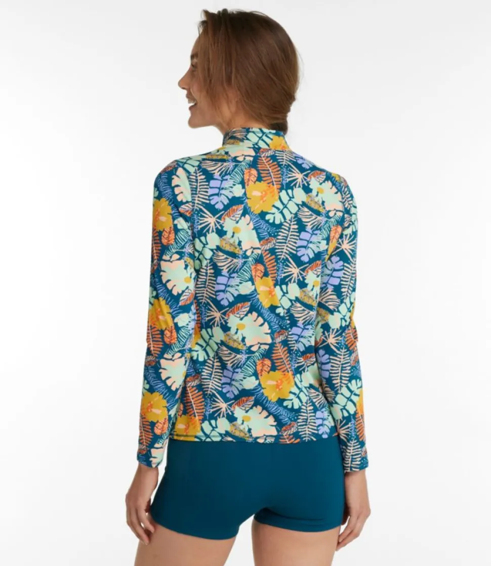 Online L.L.Bean "Women's SunSmart® UPF 50+ Sun Shirt, Quarter-Zip Print"