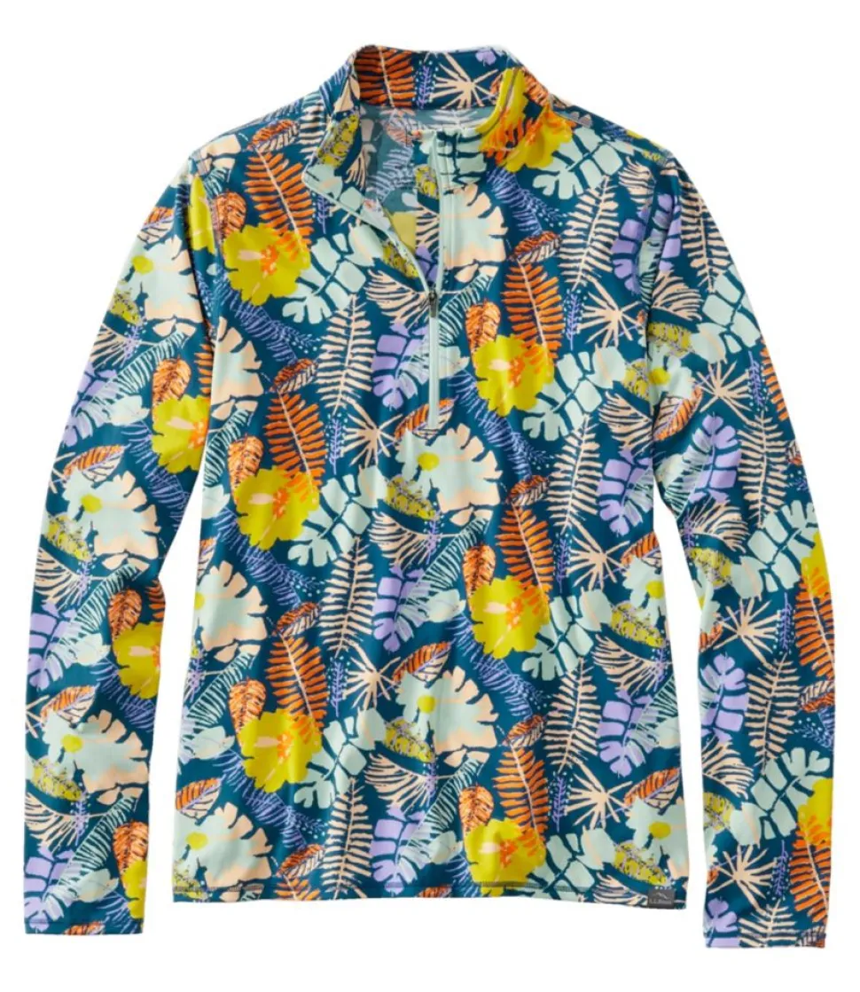 Online L.L.Bean "Women's SunSmart® UPF 50+ Sun Shirt, Quarter-Zip Print"