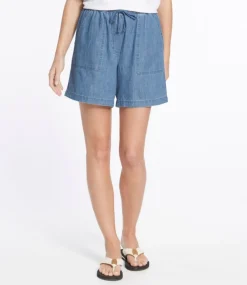 New L.L.Bean "Women's Sunwashed Denim Shorts"