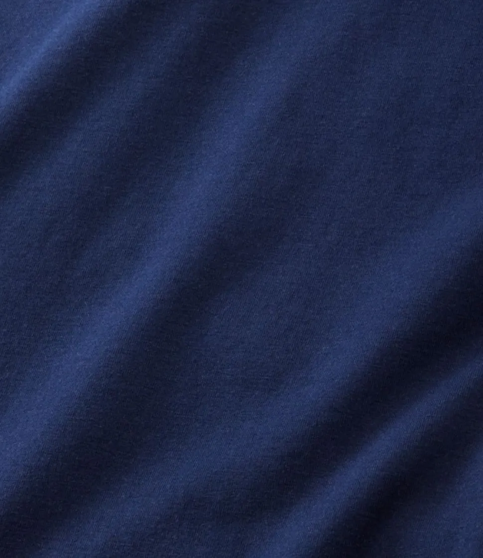 New L.L.Bean "Women's Super-Soft Shrink-Free Pajama Set, Button-Front" BrightNavy