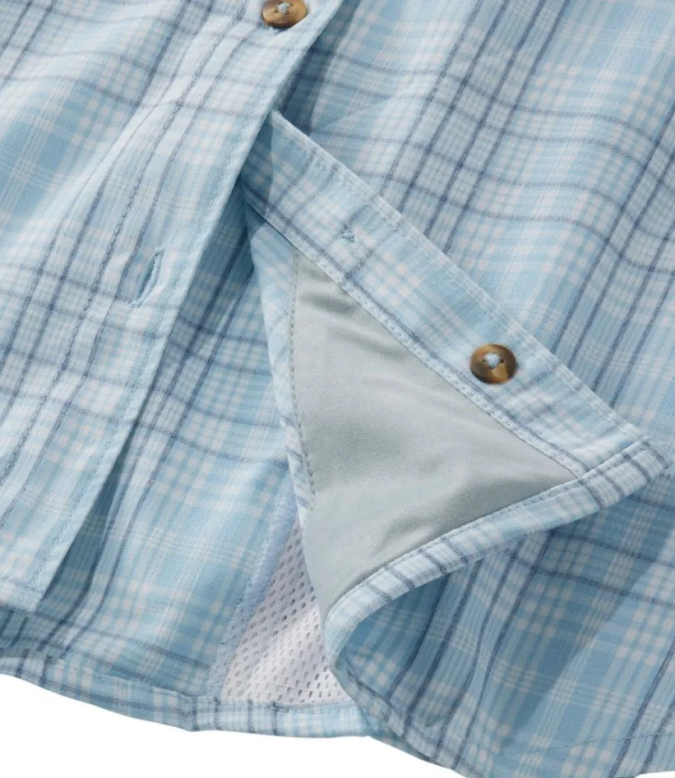 New L.L.Bean "Women's Tropicwear Shirt, Plaid Long-Sleeve"