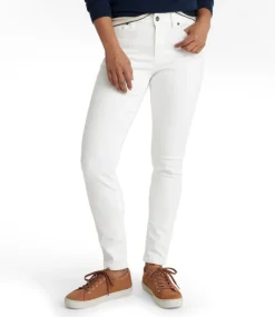 Shop L.L.Bean "Women's True Shape Jeans, High-Rise Skinny-Leg Colors" White