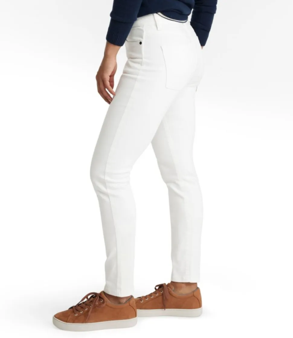 Shop L.L.Bean "Women's True Shape Jeans, High-Rise Skinny-Leg Colors" White