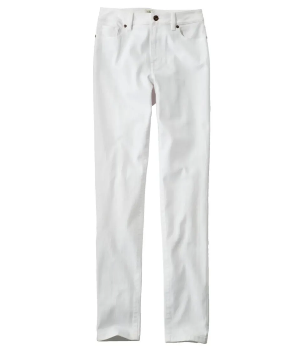 Shop L.L.Bean "Women's True Shape Jeans, High-Rise Skinny-Leg Colors" White