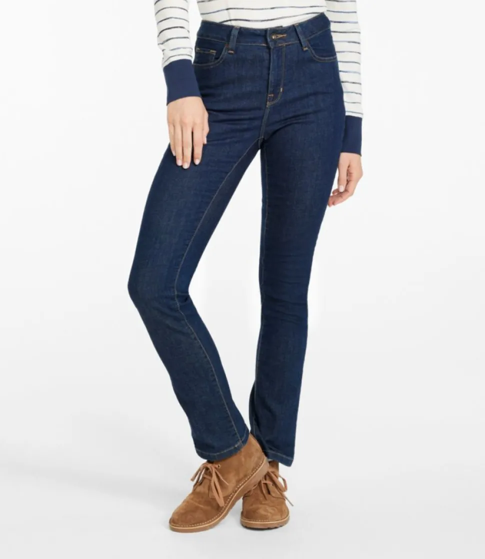 Best Sale L.L.Bean "Women's True Shape Jeans, High-Rise Slim-Leg"