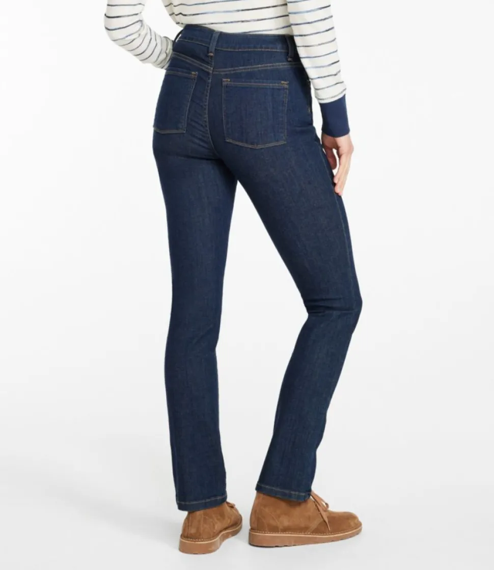 Best Sale L.L.Bean "Women's True Shape Jeans, High-Rise Slim-Leg"