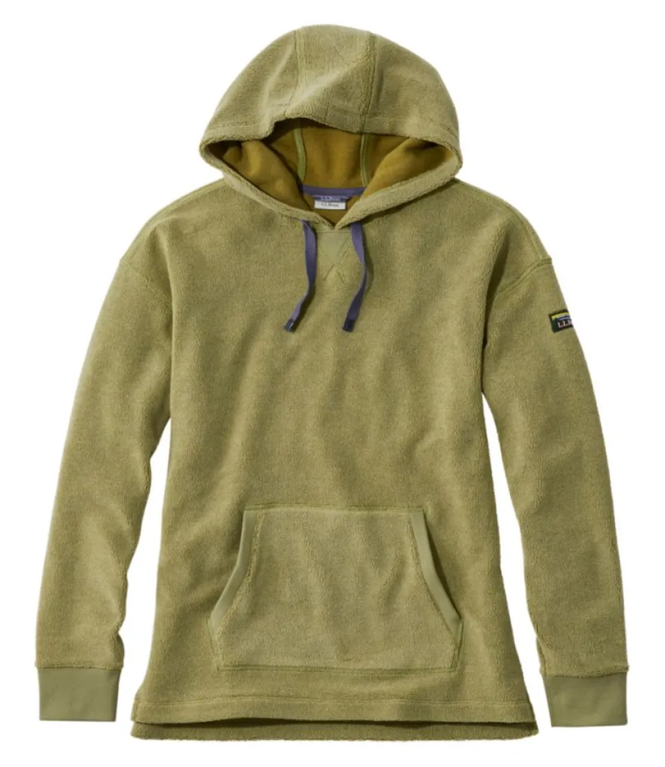 New L.L.Bean "Women's Tumbled Sherpa, Hooded Pullover"