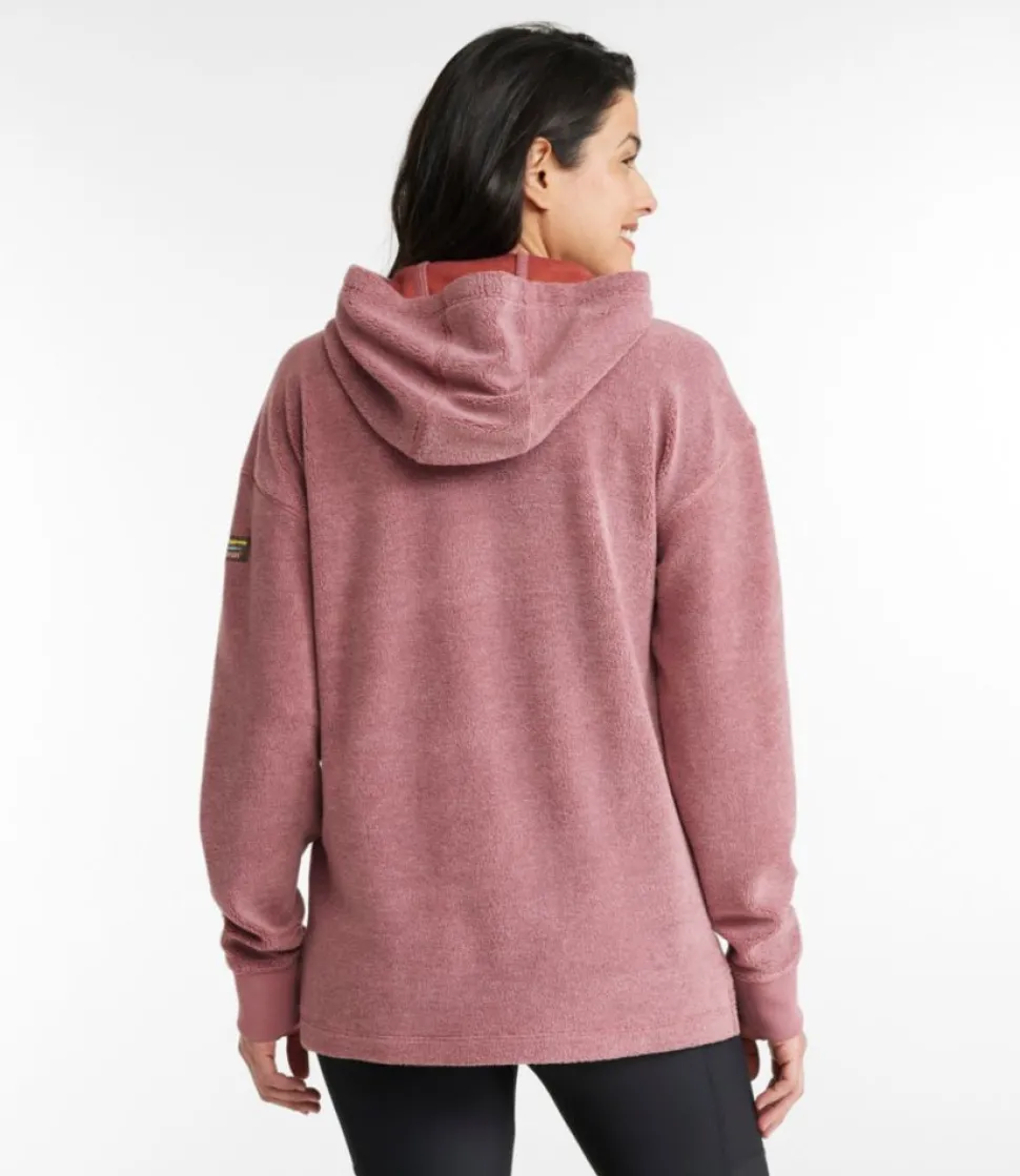 New L.L.Bean "Women's Tumbled Sherpa, Hooded Pullover"