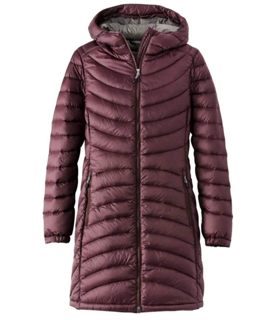 Shop L.L.Bean "Women's Ultralight 850 Down Hooded Coat, Three-Quarter Length"