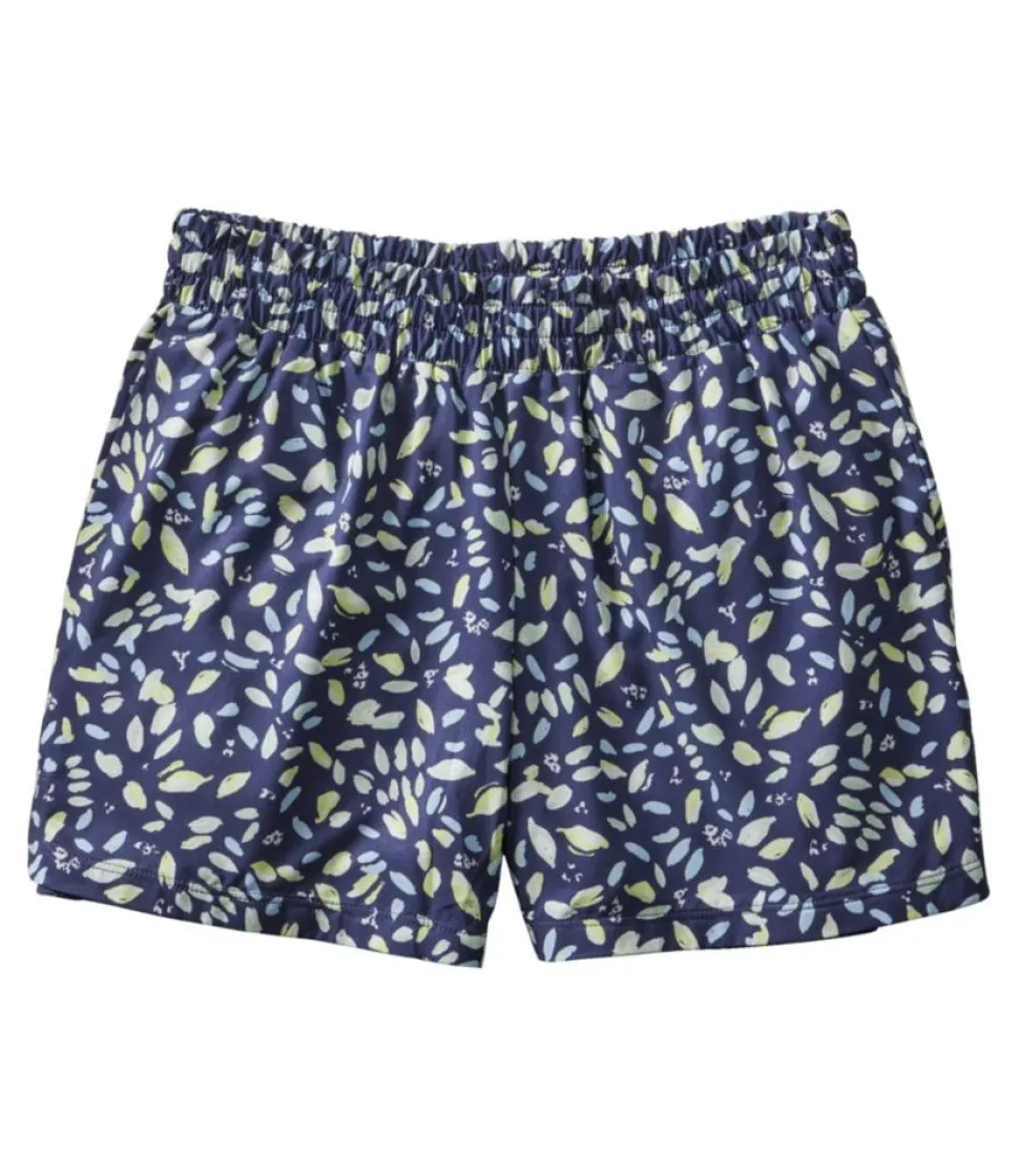 Discount L.L.Bean "Women's Ultralight Adventure Shorts, Print" DarkestNavyPetalMulti