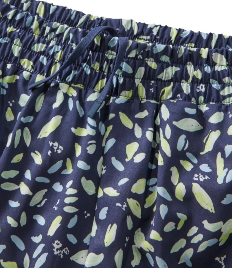 Discount L.L.Bean "Women's Ultralight Adventure Shorts, Print" DarkestNavyPetalMulti