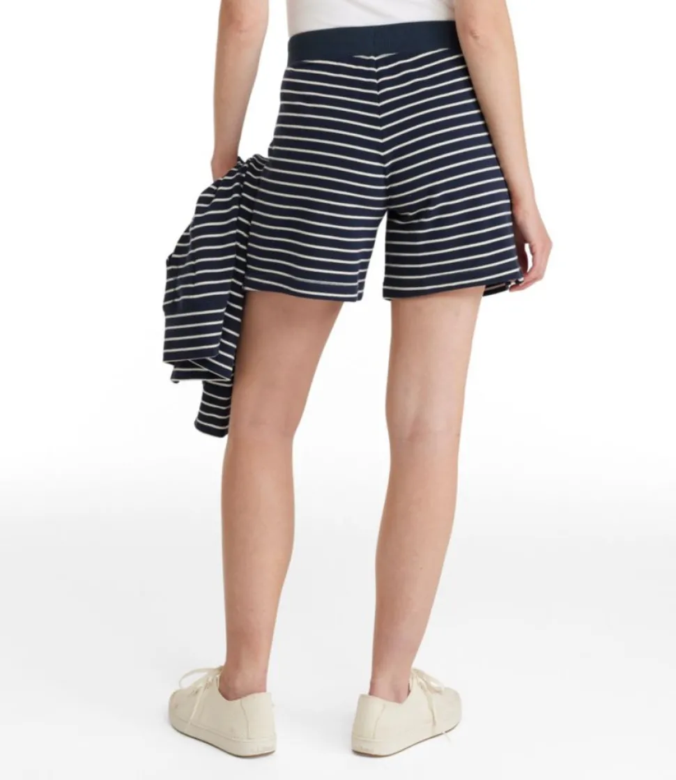 Flash Sale L.L.Bean "Women's Ultrasoft Sweats 6" Shorts, Stripe"
