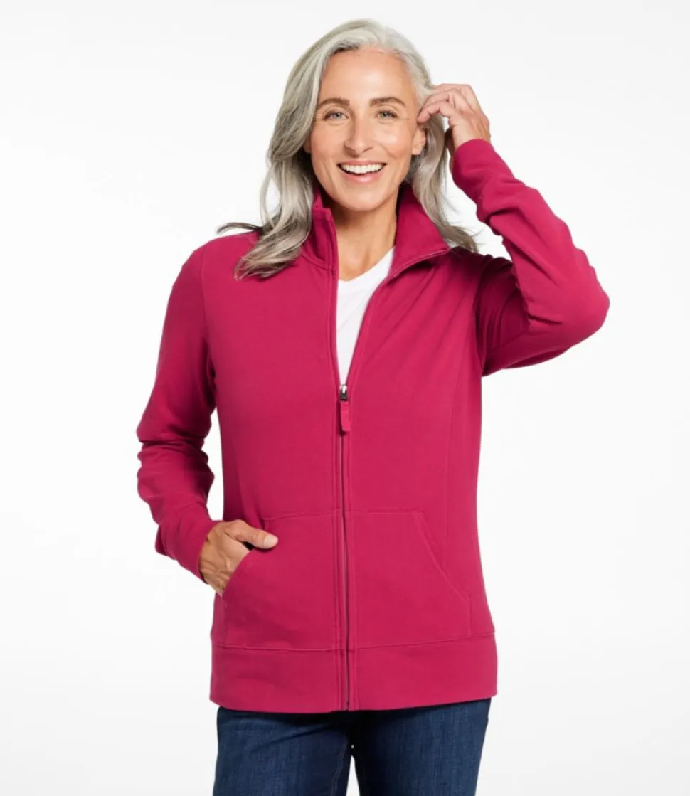 Discount L.L.Bean "Women's Ultrasoft Sweats, Full-Zip Mock-Neck Jacket"