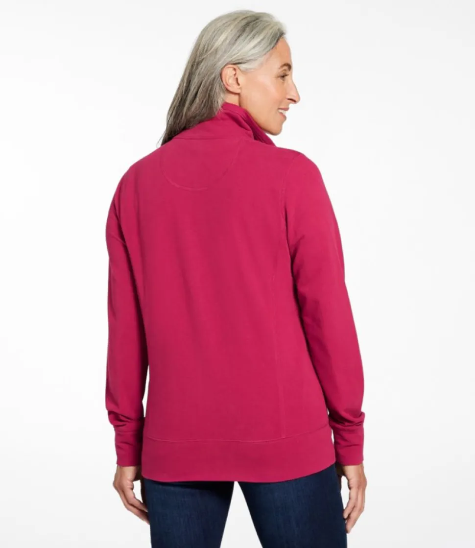 Discount L.L.Bean "Women's Ultrasoft Sweats, Full-Zip Mock-Neck Jacket"