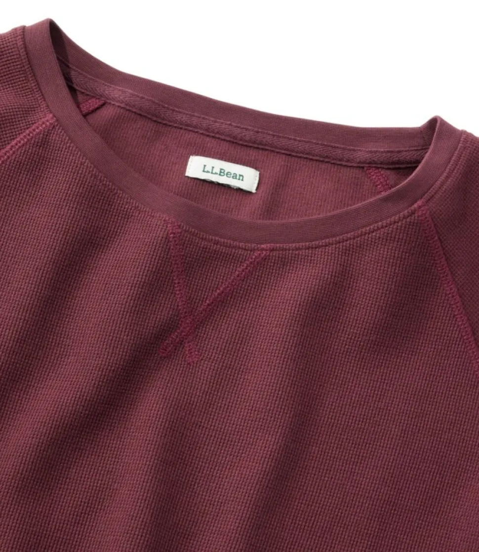 Store L.L.Bean "Women's Unshrinkable Mini-Waffle Tee, Long-Sleeve Crewneck"