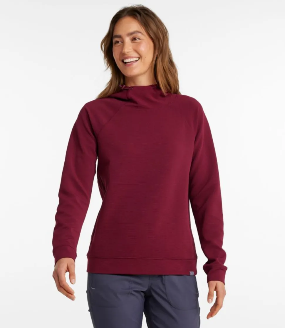 Outlet L.L.Bean "Women's VentureStretch Ottoman-Rib Hoodie"