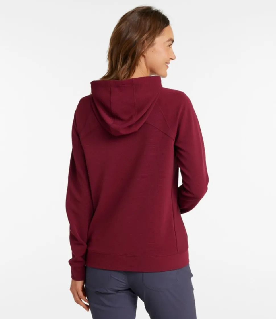 Outlet L.L.Bean "Women's VentureStretch Ottoman-Rib Hoodie"