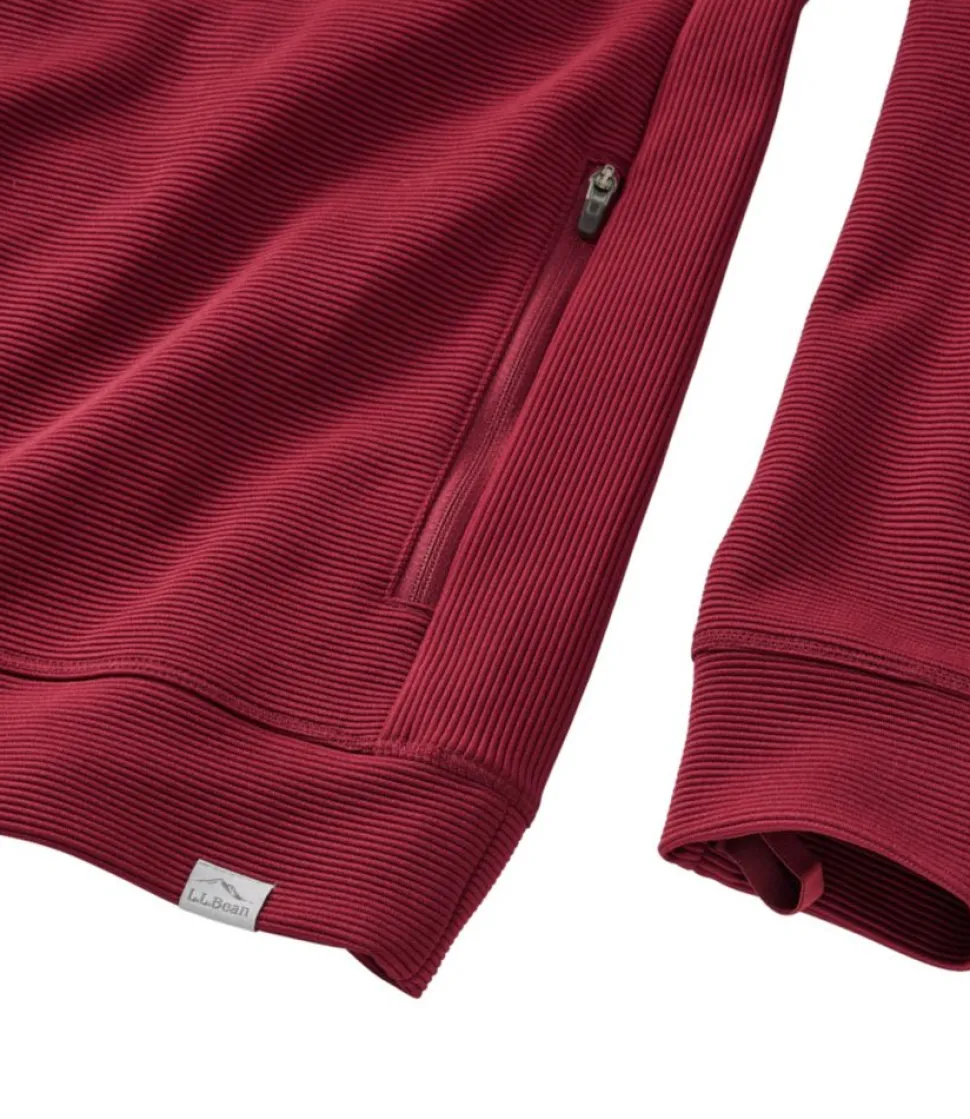 Outlet L.L.Bean "Women's VentureStretch Ottoman-Rib Hoodie"
