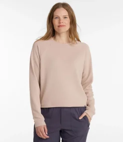 Cheap L.L.Bean "Women's VentureStretch Ottoman-Rib Pullover, Cropped"